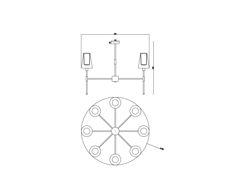Люстра Freya FR5196PL-08BBS фото 5