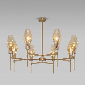 Люстра на штанге Eurosvet 60143/8 латунь фото