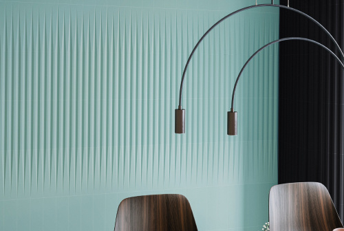 Керамическая плитка WOW Stripes 123817 Liso XL Teal 7,5х30 фото 2