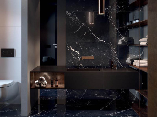 Керамогранит Flaviker Supreme Evo 0002511 Noir Laurent Lux 60x120 фото 2