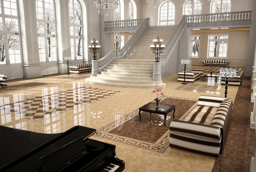 Керамогранит Deco Dorian 1 Angulo Pulido 38.8x38.8 фото 2