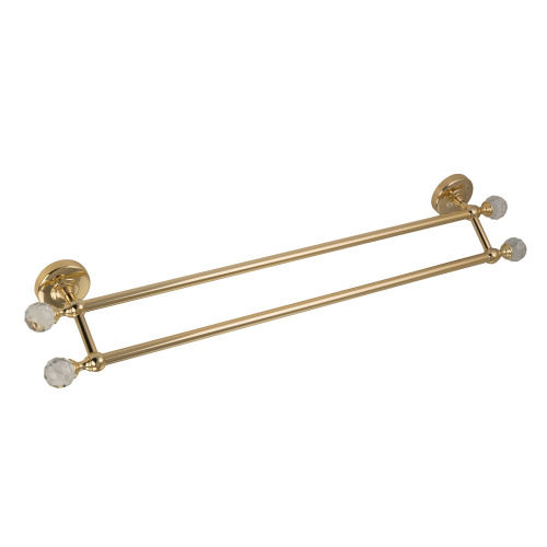 Полотенцедержатель Migliore Amerida двойной L60 см, золото/Swarovski 16606