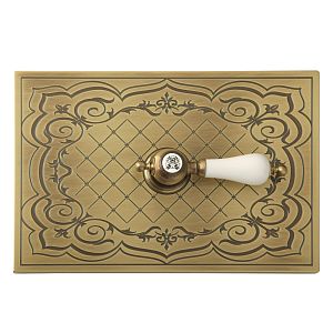 Декоративная панель Migliore Expert "Сетка" h145x217мм с отверстий для ручки, бронз/декор 1 (без ручки) 24245 фото