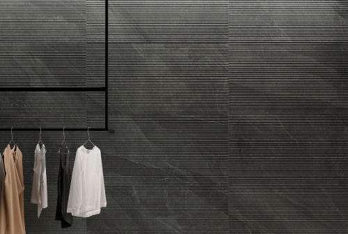 Керамогранит Italgraniti Shale Dark Ribbed SL05BAR 60х120 фото 2