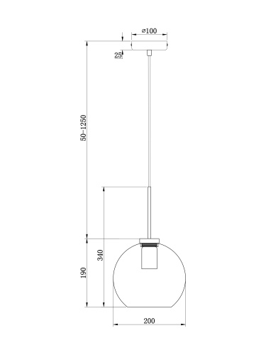 Подвесной светильник Freya FR8002PL-01BS фото 5