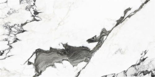 Глазурованный керамогранит YURTBAY Panda Marble Polished White P19707.6 60х120