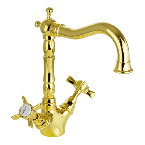 Смеситель для раковины Migliore Princeton, золото 19379