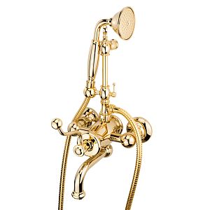 Смеситель для ванны Migliore Vivaldi монокомандный внешний, поворотный излив, золото 19544 фото