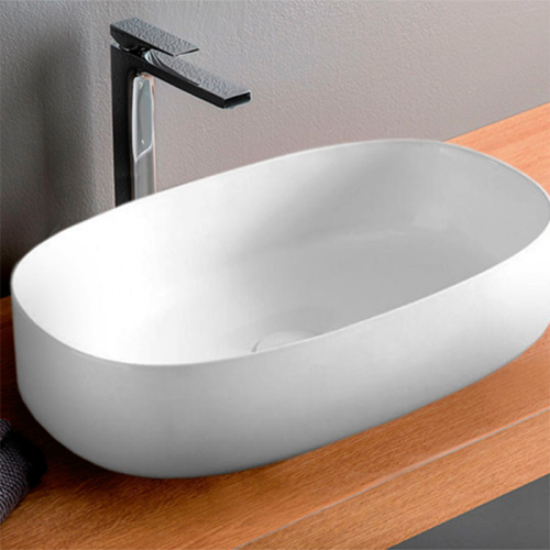 Artceram Cognac Раковина 55x35 см, без отв,, накладная, цвет: белый