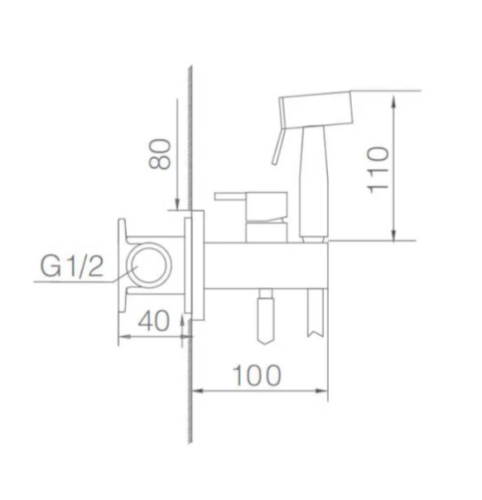 Встраиваемый смеситель для биде IMEX RDM001/OC фото 3