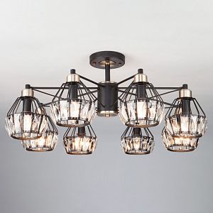 Люстра на штанге Eurosvet 70075/8 черный фото