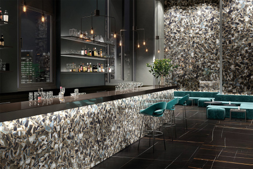 Керамогранит L315447MF6 Agata Black Lucido 300х150 фото 2