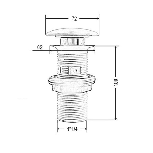 Artceram Донный клапан для раковин универсальный, покрытие керамика, цвет: petrolio фото 3