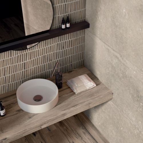 Керамогранит Flaviker Nordik Stone 0004143 Sand Nat Rett 60x120 фото 2