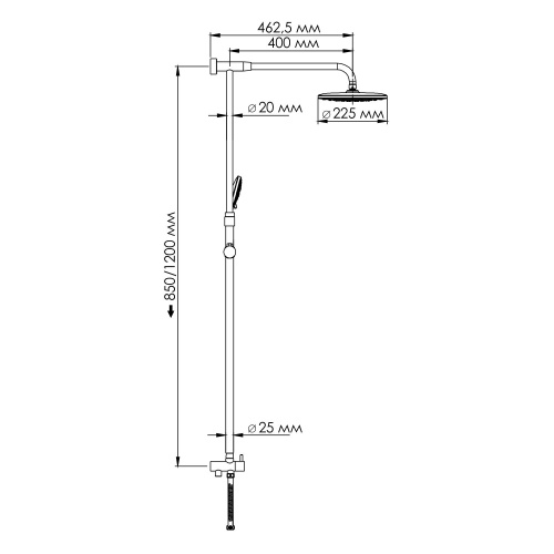 Wasserkraft A066 Душевой комплект фото 3