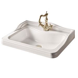 Раковина Migliore Impero 60 см композит, белая 30827 фото