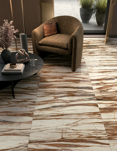 Керамогранит Mirage Wanderlust WA 01 Calacatta Copper Luc SQ 80x160 фото 2