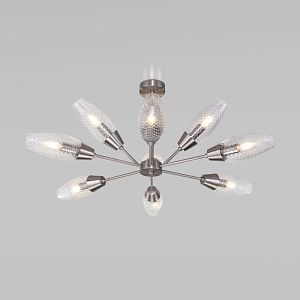 Люстра на штанге Eurosvet 60140/9 сатин-никель фото