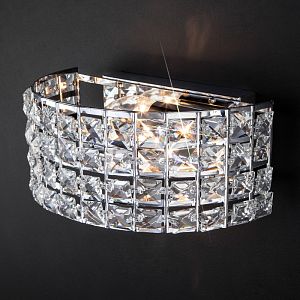 Бра Eurosvet 10115/2 хром/прозрачный хрусталь Strotskis фото