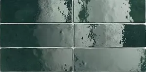 Equipe Artisan Настенная керамическая плитка Moss Green 6.5x20 глазурованный глянцевый фото