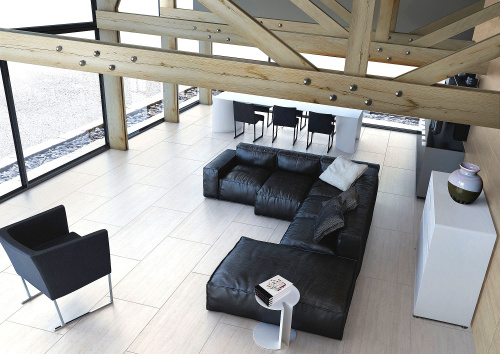 Глазурованный керамогранит Casalgrande Padana Marmoker 2950061 Travertino Bianco Natural 59x59 фото 2