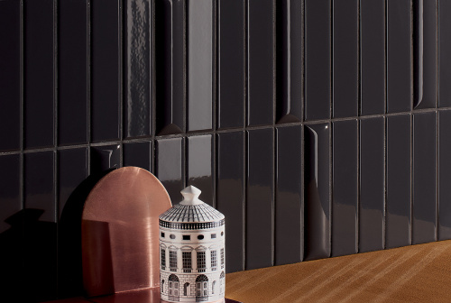 Керамическая плитка 41ZERO42 Italic 4101079 Dune Nero Lux 5х20 фото 2