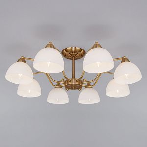 Люстра на штанге Eurosvet 30172/8 античная бронза фото