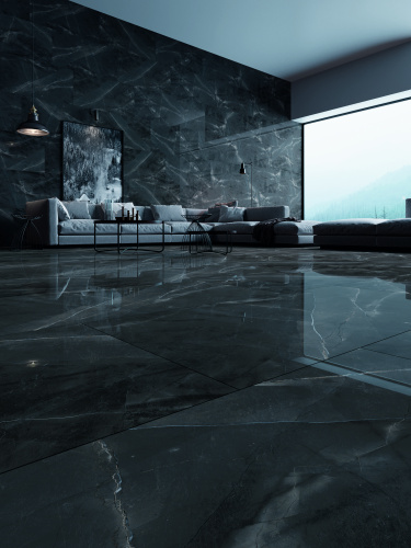 QUA Granite Space Anthracite 120x60 серый полированная фото 7