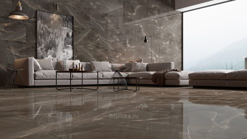 QUA Granite Space Brown 120x60 коричневый полированная фото 7