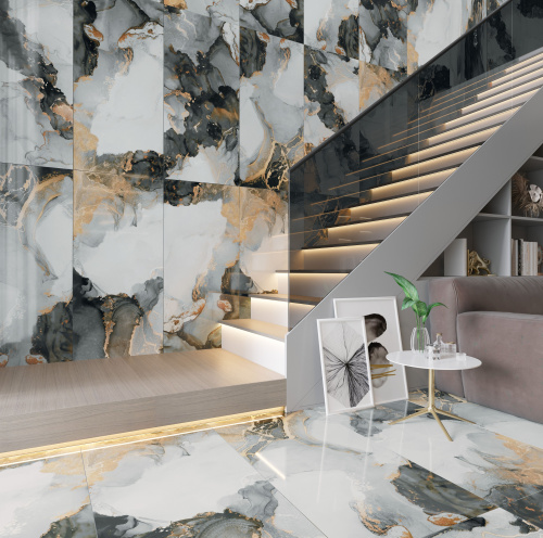 BIEN Joya 120x60 голубой полированная фото 6