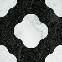 Керамогранит 41ZERO42 Dandy 4101200 Pin Black White 18,6х18,6 фото