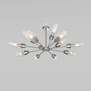 Люстра на штанге Eurosvet 60140/12 сатин-никель фото