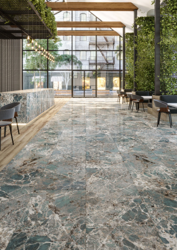 QUA Granite Firoza 120x60 бирюзовый полированная фото 7