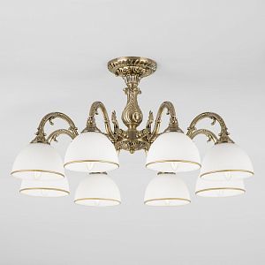 Люстра на штанге Eurosvet 60106/8 античная бронза фото