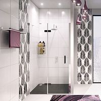 Wasserkraft Aller 10H05LBLACK MATT Душевая дверь фото