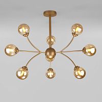 Люстра на штанге Eurosvet 30179 матовое золото фото