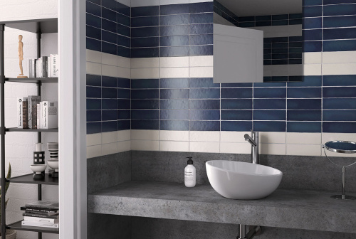 Керамическая плитка Equipe Magma 24964 Sea Blue 6,5x20 фото 2