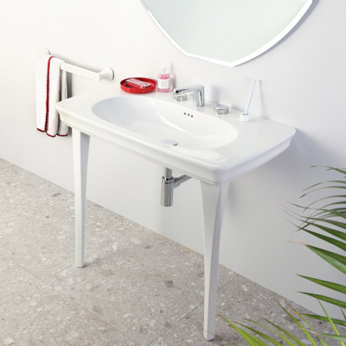 Artceram CIVITAS Раковина 90x50 см, 1 отв,, цвет: белый фото 2