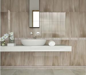 Керамогранит Camelia 511 Wall Base Cappucino Glossy 300x900 фото