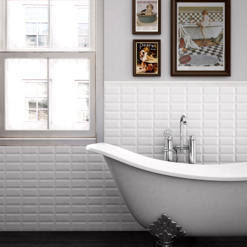 Керамическая плитка Equipe Metro 12738 White 7.5х15 фото 2