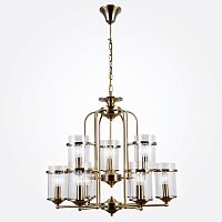 Подвесная люстра Eurosvet 60040/9 античная бронза фото