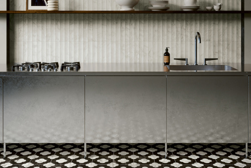 Керамогранит 41ZERO42 Dandy 4101200 Pin Black White 18,6х18,6 фото 2