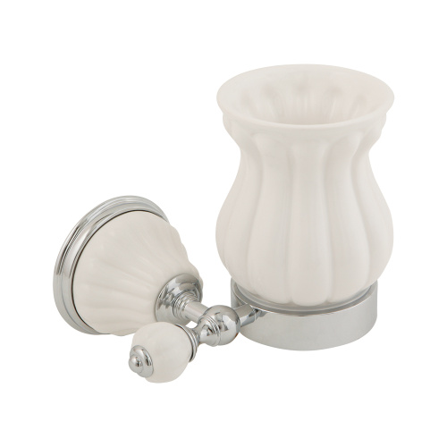 Стакан Migliore Olivia настенный, керамика белая, хром 17506