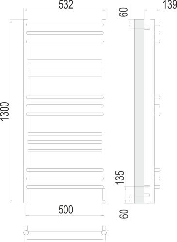 Прато П15 500х1300 электро фото 2