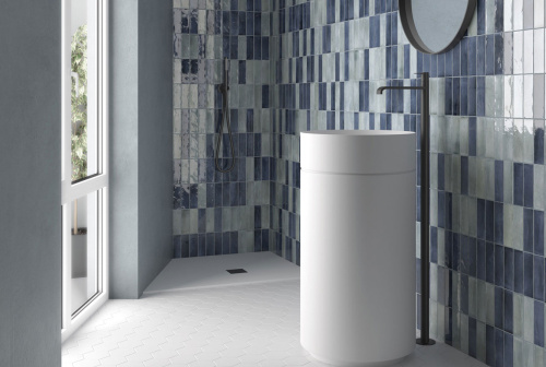 Керамическая плитка Equipe Coco 27987 Blue Grass Glossy 5x15 фото 2