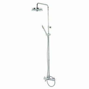 Душевой настенный гарнитур Migliore Ermitage Mini с верхним душем d 200 мм (излив, шланг, ручной душ), хром 31521 фото