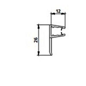Kermi Уплотнитель для раздвижного ограждения 198см фото