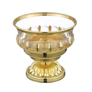 Мыльница Migliore Luxor настольная, хрусталь декор золото/золото 26212 фото