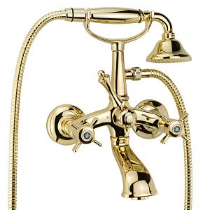 Смеситель для ванны Migliore Korona внешн., изогнутый, золото 28506 фото