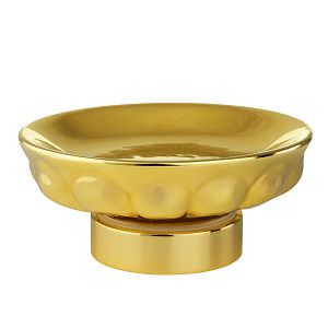 Mыльница Migliore Olivia настольная, керамика золото/золото 24655 фото